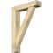Ekena Millwork Traditional Block Rough Sawn Bracket w/ Offset Brace, Douglas Fir, 6"W x 26"D x 38"H BKT0604X26X38TRA05RDF - alternate 1